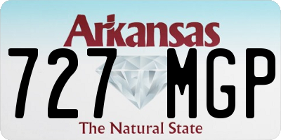 AR license plate 727MGP