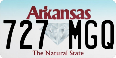 AR license plate 727MGQ