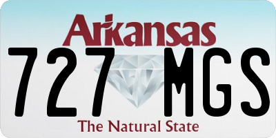 AR license plate 727MGS