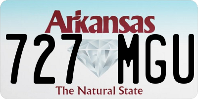 AR license plate 727MGU