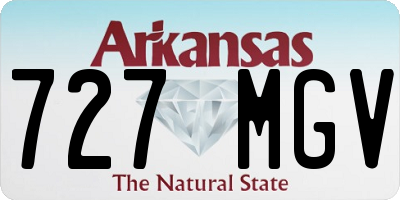 AR license plate 727MGV