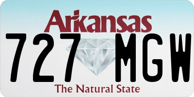 AR license plate 727MGW