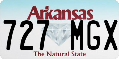 AR license plate 727MGX