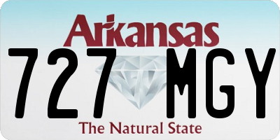 AR license plate 727MGY