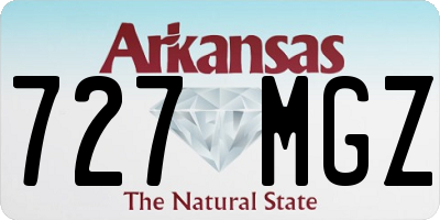 AR license plate 727MGZ