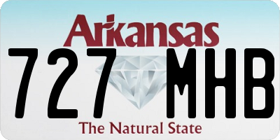 AR license plate 727MHB