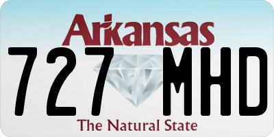 AR license plate 727MHD