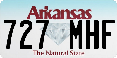 AR license plate 727MHF
