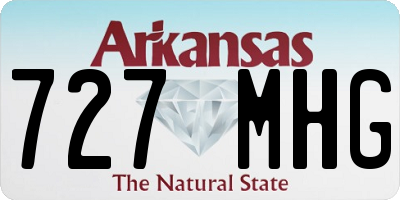 AR license plate 727MHG