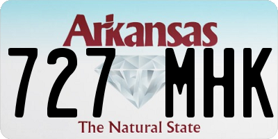 AR license plate 727MHK