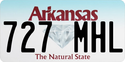 AR license plate 727MHL