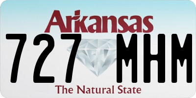 AR license plate 727MHM