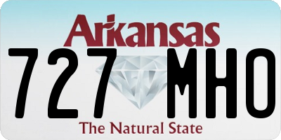AR license plate 727MHO