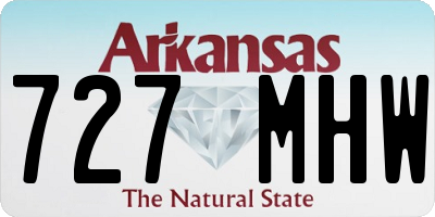 AR license plate 727MHW