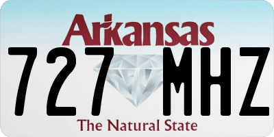 AR license plate 727MHZ