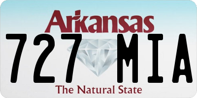 AR license plate 727MIA