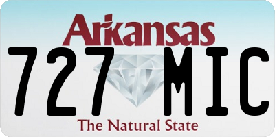AR license plate 727MIC
