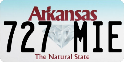 AR license plate 727MIE