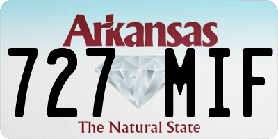 AR license plate 727MIF
