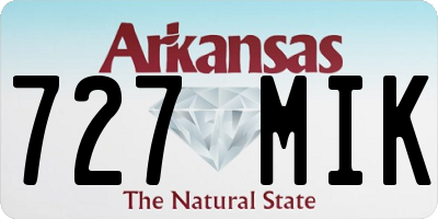 AR license plate 727MIK