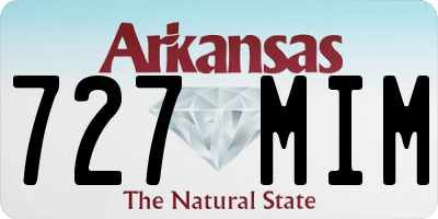 AR license plate 727MIM