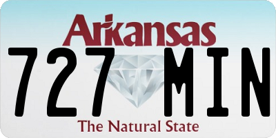 AR license plate 727MIN