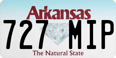 AR license plate 727MIP