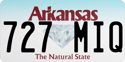 AR license plate 727MIQ
