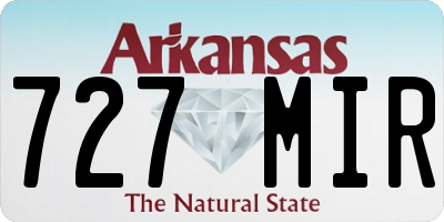 AR license plate 727MIR
