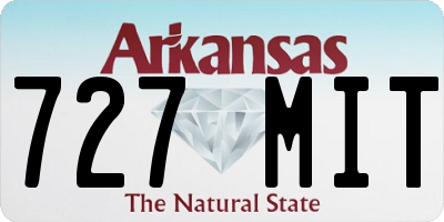 AR license plate 727MIT