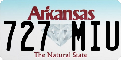 AR license plate 727MIU