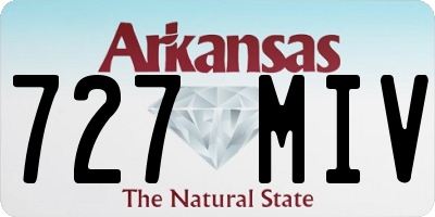 AR license plate 727MIV