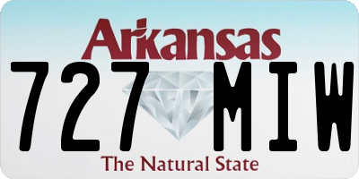 AR license plate 727MIW