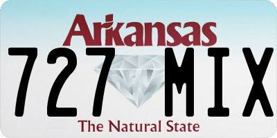 AR license plate 727MIX