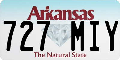 AR license plate 727MIY