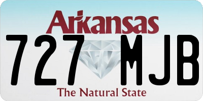 AR license plate 727MJB