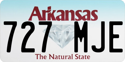 AR license plate 727MJE