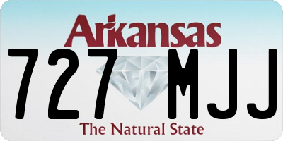 AR license plate 727MJJ