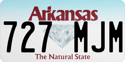 AR license plate 727MJM