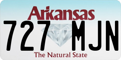 AR license plate 727MJN