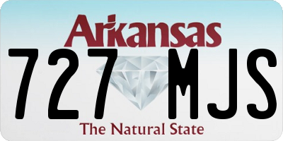 AR license plate 727MJS