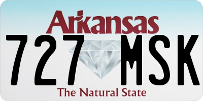 AR license plate 727MSK