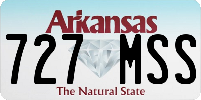 AR license plate 727MSS