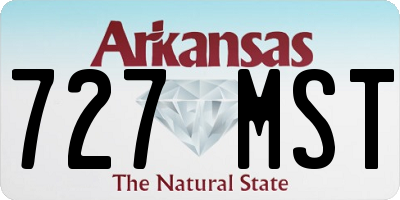 AR license plate 727MST