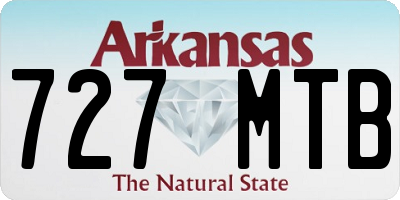 AR license plate 727MTB