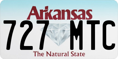AR license plate 727MTC