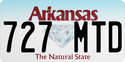 AR license plate 727MTD