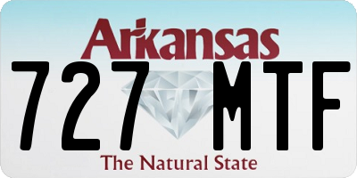AR license plate 727MTF