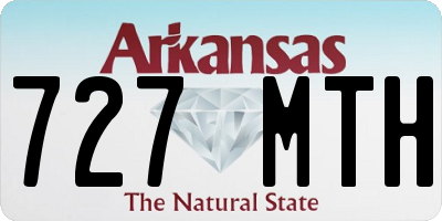 AR license plate 727MTH