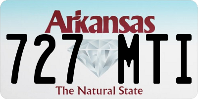 AR license plate 727MTI